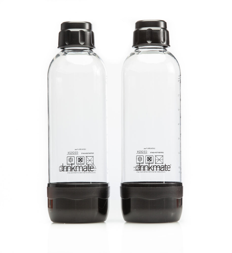 Drinkmate 1L Carbonation Bottle w/cap Black