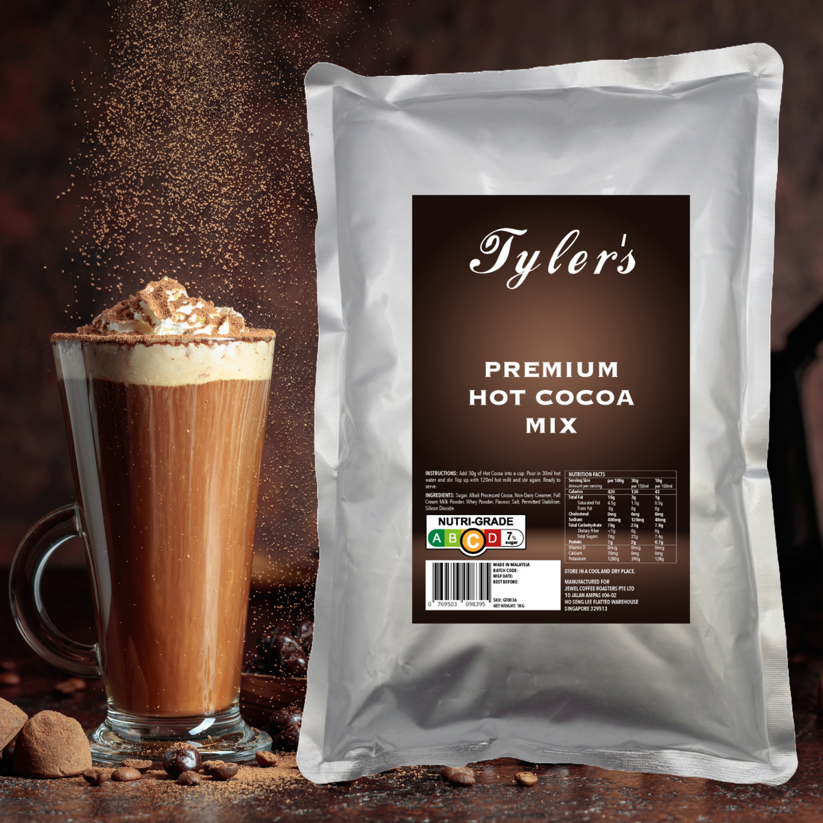 Premium Hot Cocoa Mix 1kg – Jewel Coffee