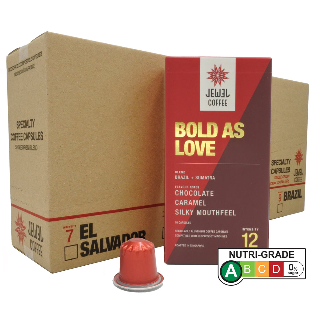 Specialty Coffee Capsules - Bold As Love (10 Pack x 10s)