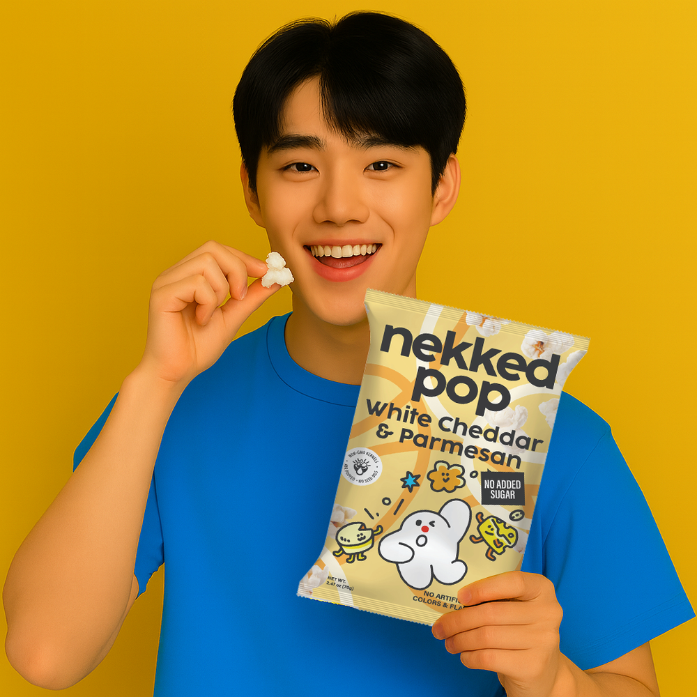 
                  
                    Nekked White Cheddar & Parmesan Popcorn 70g
                  
                