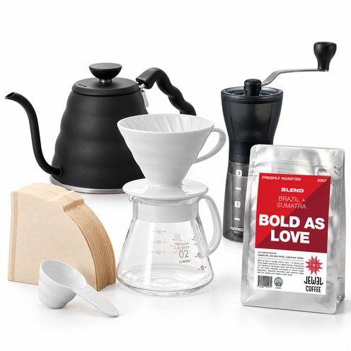 V60 Complete Brew Collection – Kettle, Grinder, Dripper, Server, Filters & 250g Coffee Beans
